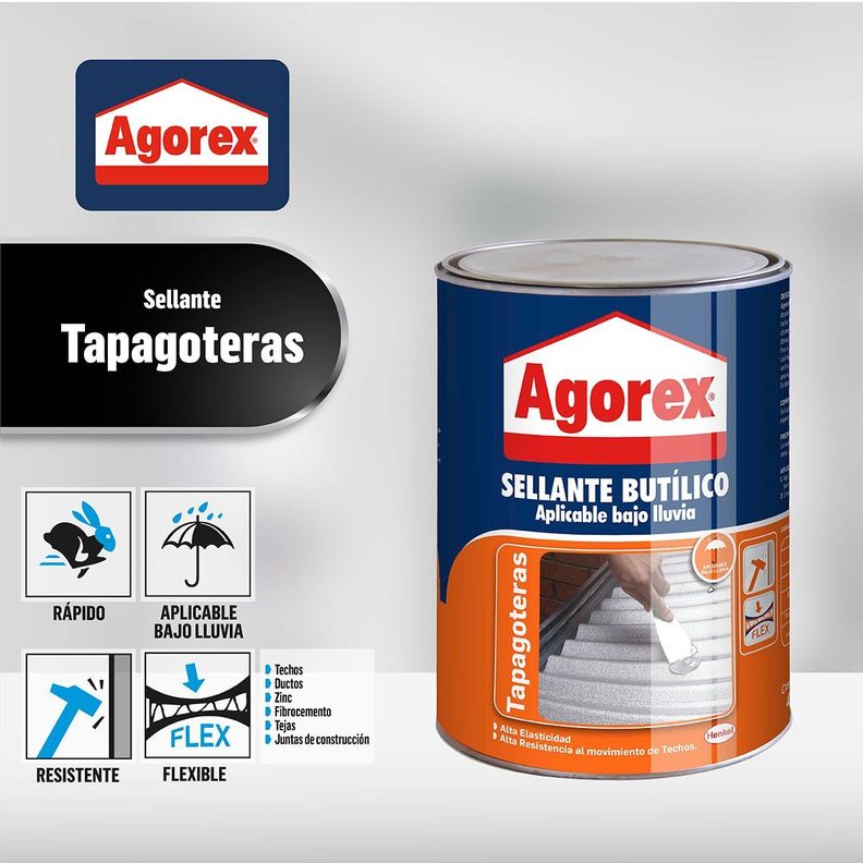 Tapagoteras Sellantes Profesionales Agorex 4,5Kg-4