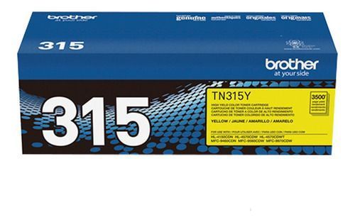Brother Toner Tn315y Amarrillo Original Alto Rendimiento-0