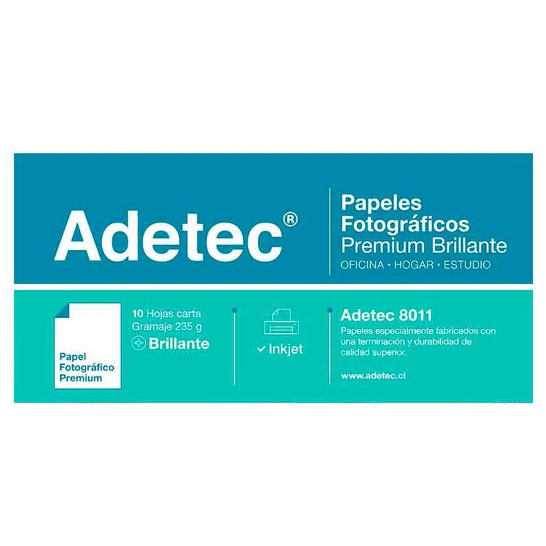 Papel Fotográfico Inkjet Carta Brillante 235gr 10 Hojas-3