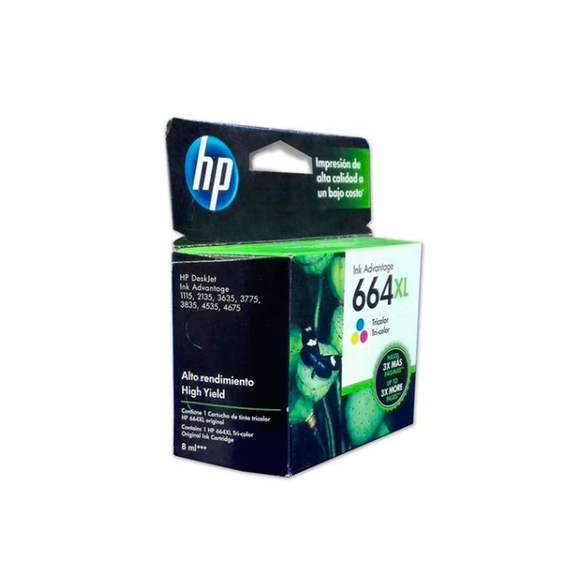 Hp Tinta Alto Rendimento 664xl Color-4