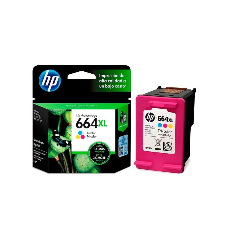 Hp Tinta Alto Rendimento 664xl Color-3