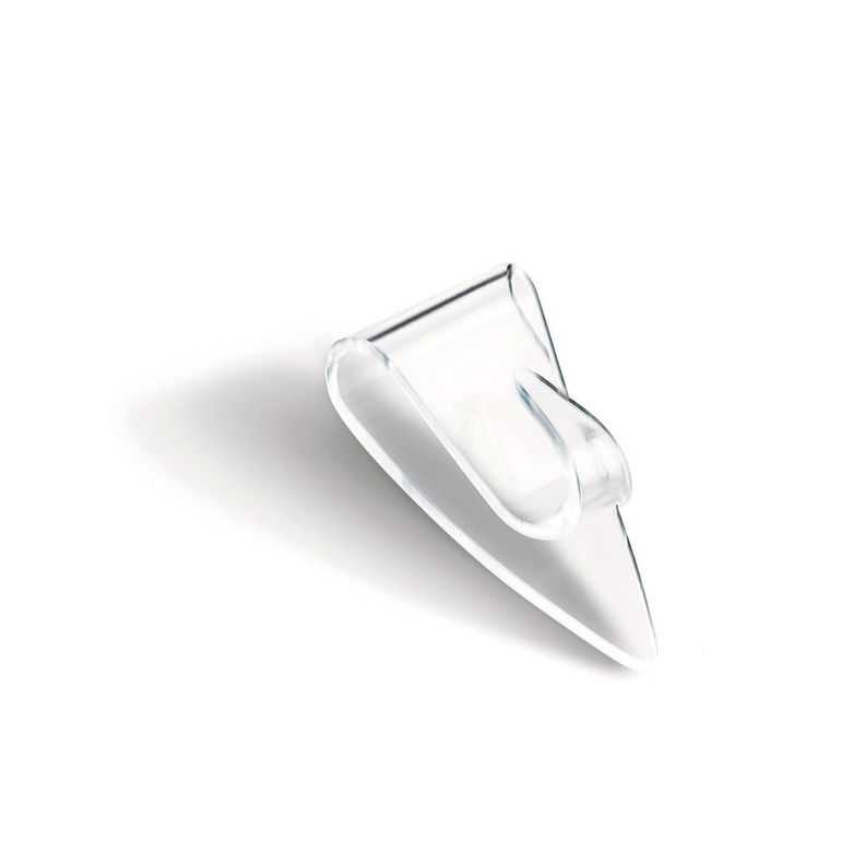 5 Perchas Ganchos Deco Transparentes De Decoración Tesa-1