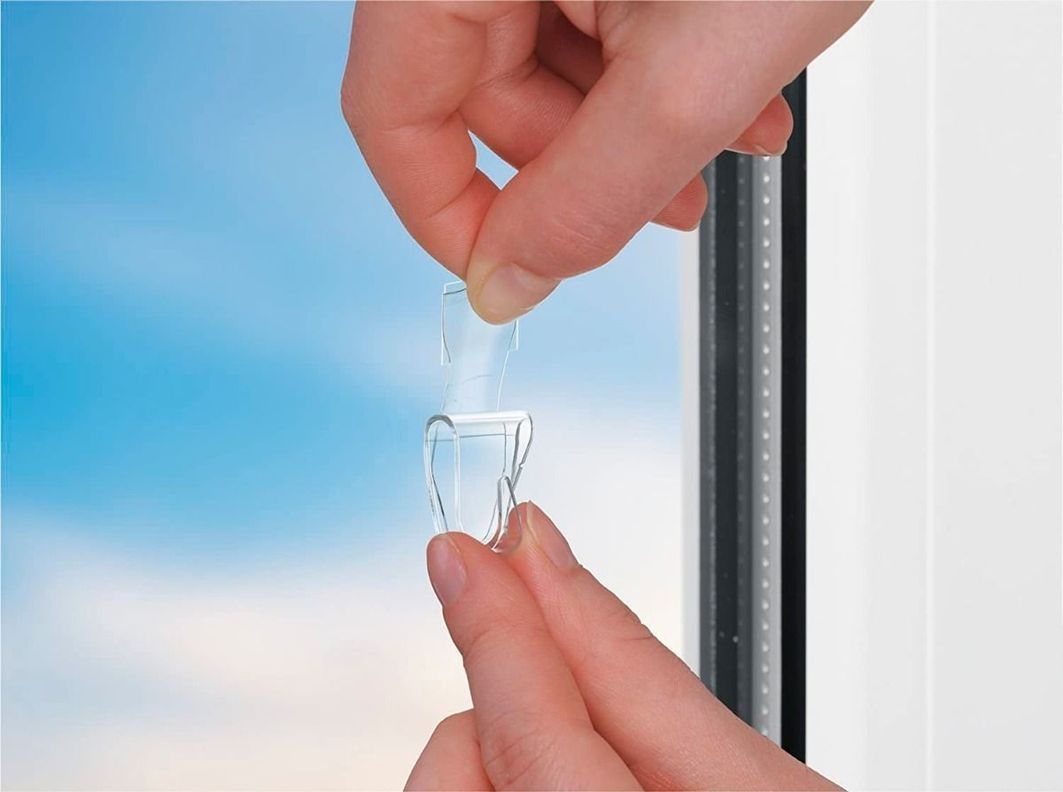 5 Perchas Ganchos Deco Transparentes De Decoración Tesa-5