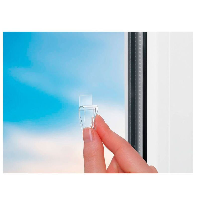 5 Perchas Ganchos Deco Transparentes De Decoración Tesa-3