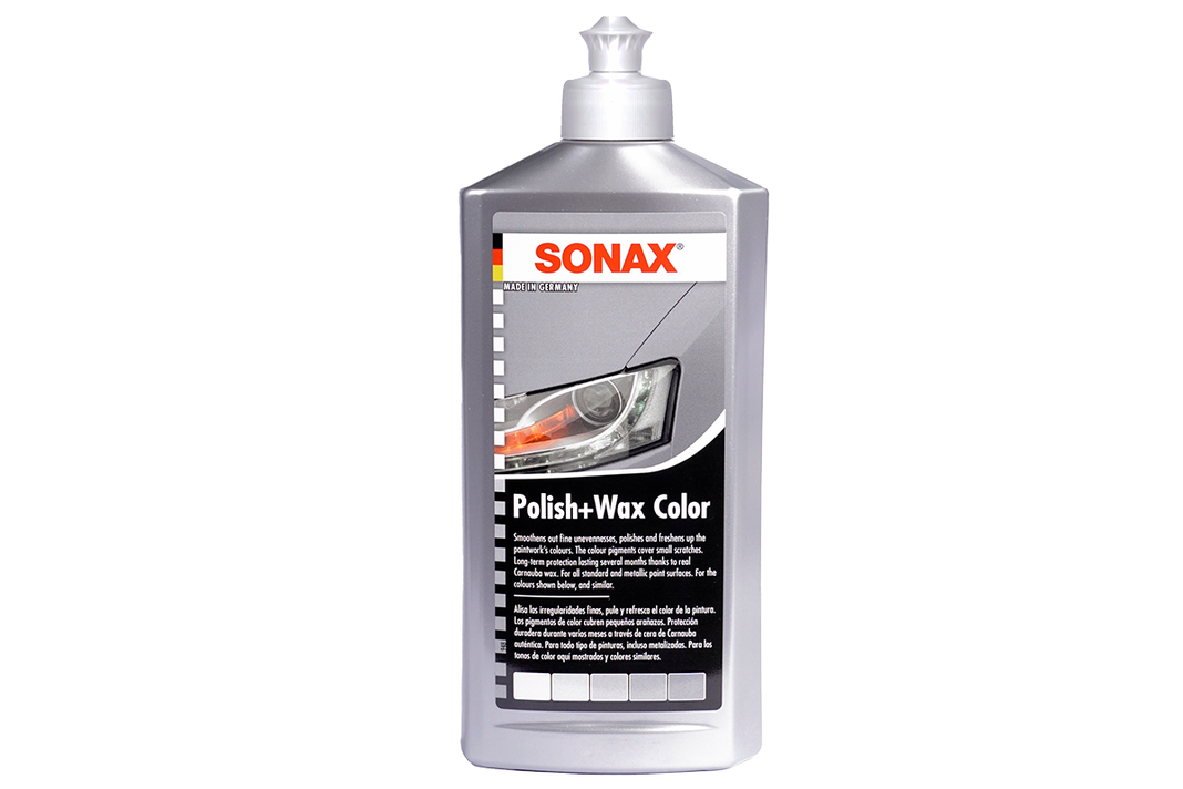 Cera Abrillantadora Sonax Polish  Wax Color Gris Plata 500ml-0