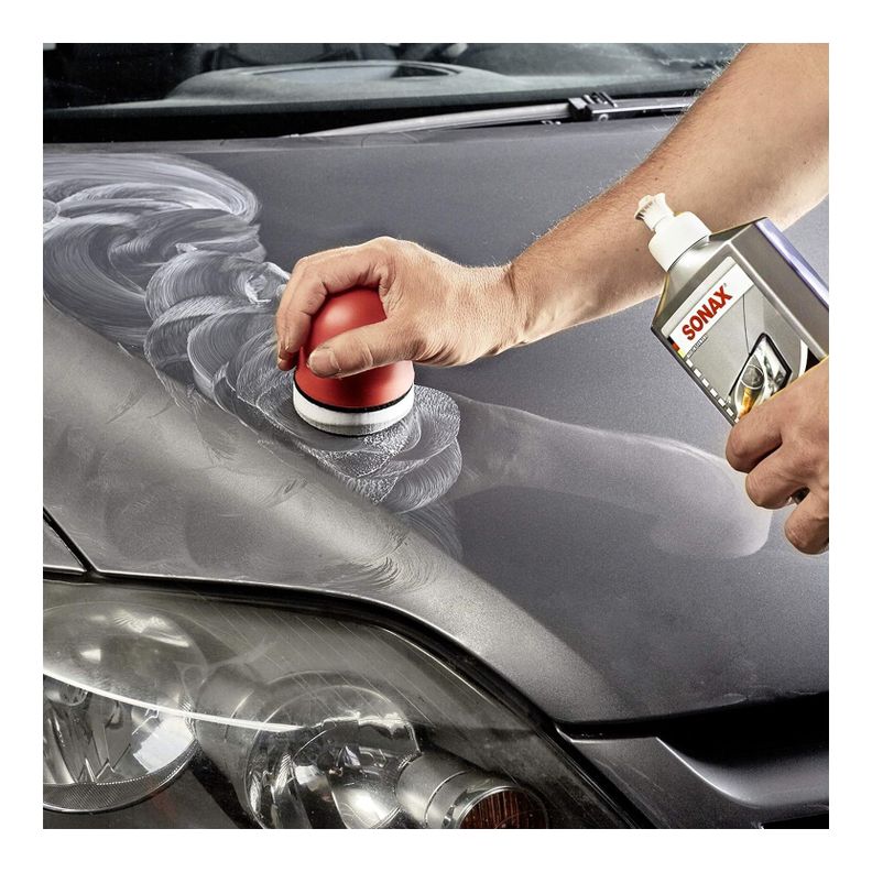 Cera Abrillantadora Sonax Polish  Wax Color Gris Plata 500ml-2