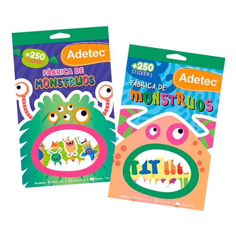 +250 Stickers Fábrica De Monstruos-0