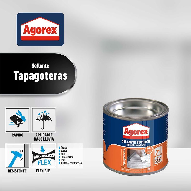 Tapagoteras Sellantes Profesionales Agorex 230Gr-4
