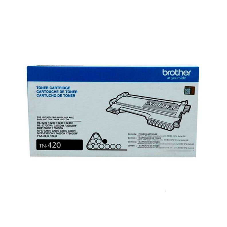Brother Toner Tn420 Para 1200 Paginas Negro-0