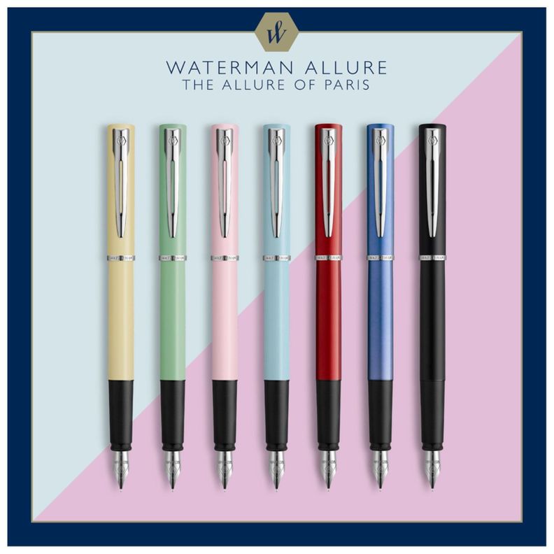 Waterman Allure Pastel Verde Pluma Fuente Estilográfica-6