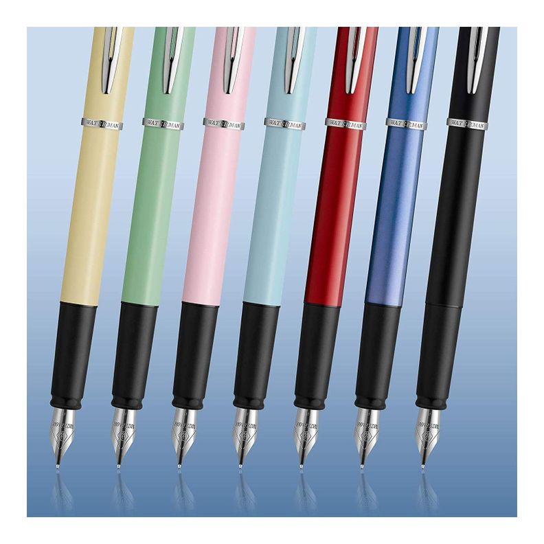 Pluma Estilográfica Waterman Allure Diseño Clásico Moderno Acero Inoxidable-4