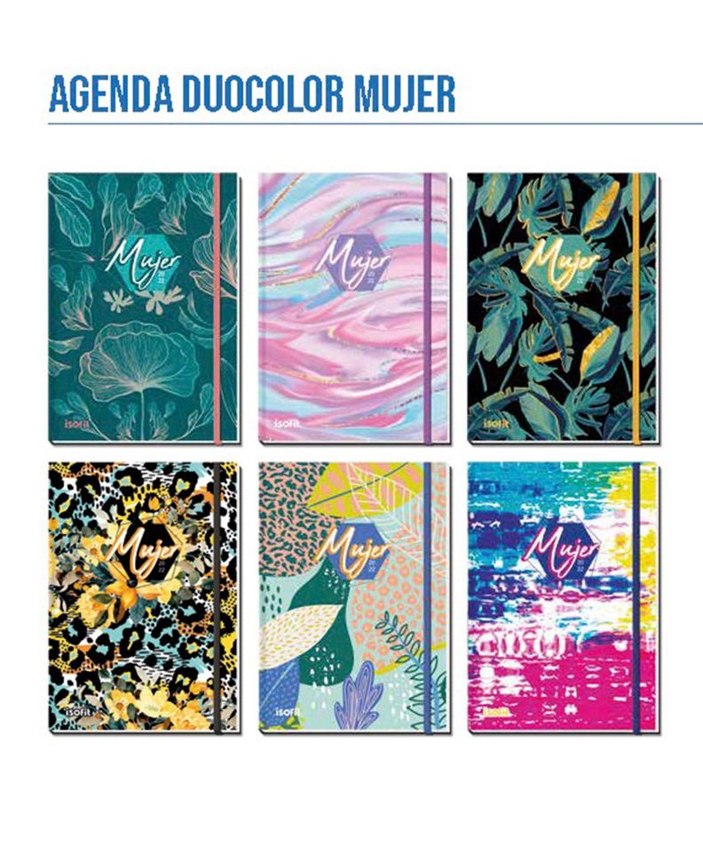 Agenda Mujer Año 2022 + 6 Lapices Pilot Super Gel / Libreta A-2