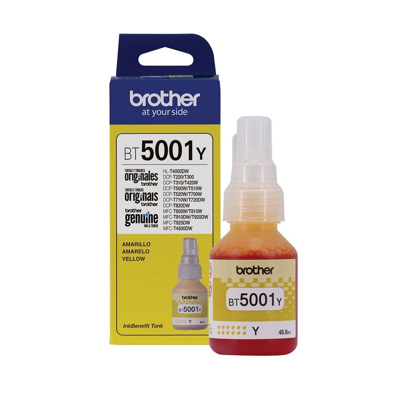 Brother Botella De Tinta Amarillo Bt5001y-0
