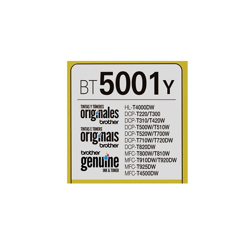 Brother Botella De Tinta Amarillo Bt5001y-3