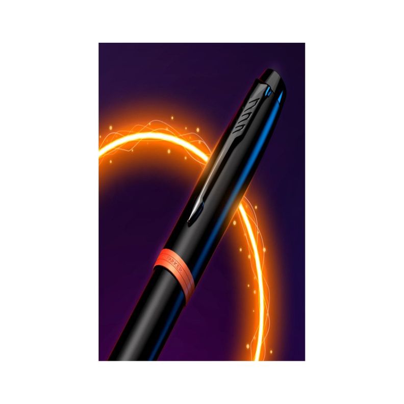 Pluma Fuente Parker IM Vibrant Rings Naranjo-5