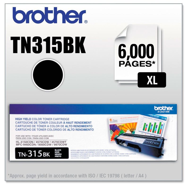 Brother Toner Tn315bk Negro Original Alto Rendimiento-4