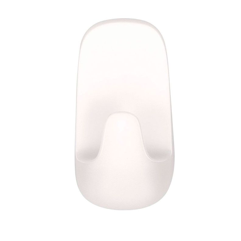 Pack 4 Perchas Gancho Grande Adhesivo  Blanco Tesa, 2kg-5