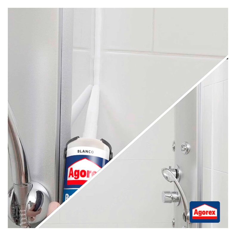 Silicona Acética Antihongos Baño y Cocina Blanco Agorex-5