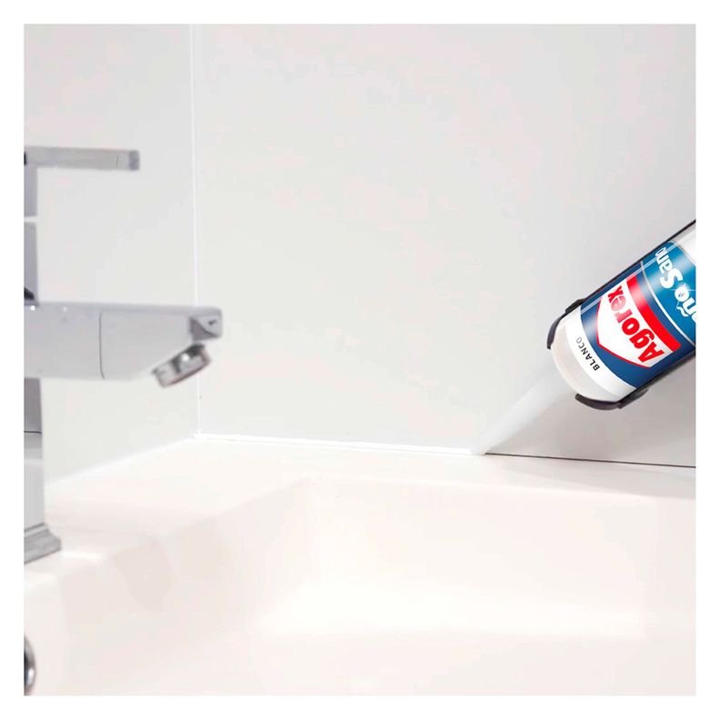 Silicona Acética Antihongos Baño y Cocina Blanco Agorex-6
