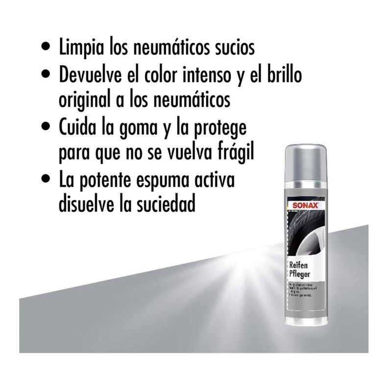 Renovador de Neumáticos SONAX 300ml - Brillo Intenso-4