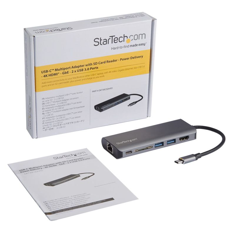 Adaptador USB-C HDMI 4K 2 USB 3.0 Lector de Tarjetas SD/SDHC-6