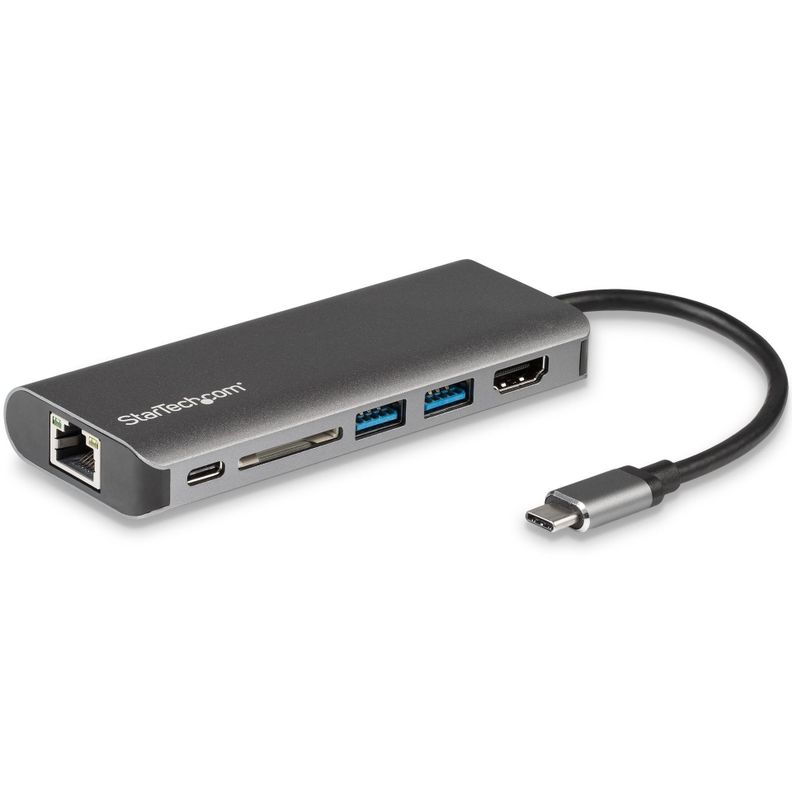 Adaptador USB-C HDMI 4K 2 USB 3.0 Lector de Tarjetas SD/SDHC-0