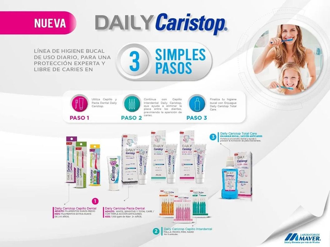 2 Cepillo Dental Medio Protector Daily Caristop-4