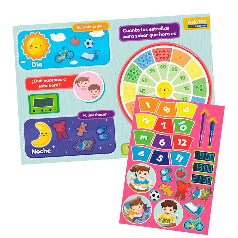 Reloj Láminas Magnéticas Juega Y Aprende-1