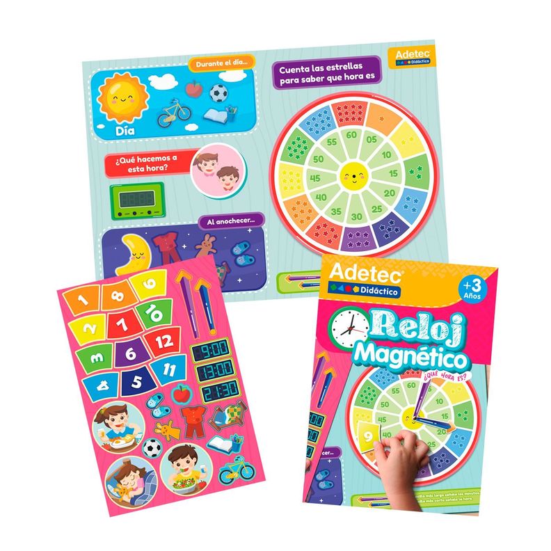 Reloj Láminas Magnéticas Juega Y Aprende-3