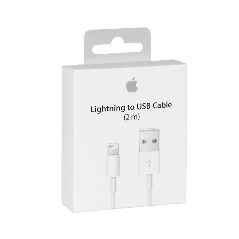 Cable para Apple Lightning Puerto USB-C 2MT Blanco Iphone-0