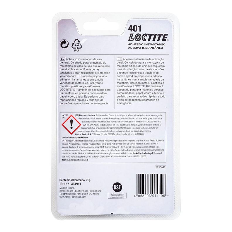 Loctite 401 Adhesivo Instantáneo Pegamento 20Gr-3