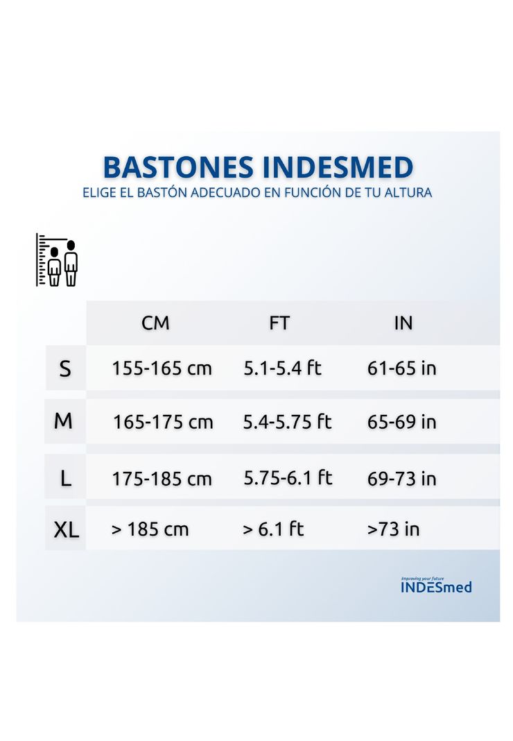 Bastón Ortopédico Aluminio Liviano Indesmed-1