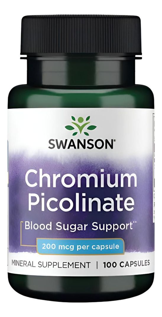 Swanson Chromium Picolinate 200mcg 100 Caps Swanson Chromium Picolinate 200mcg 100 Caps Verde 38x40