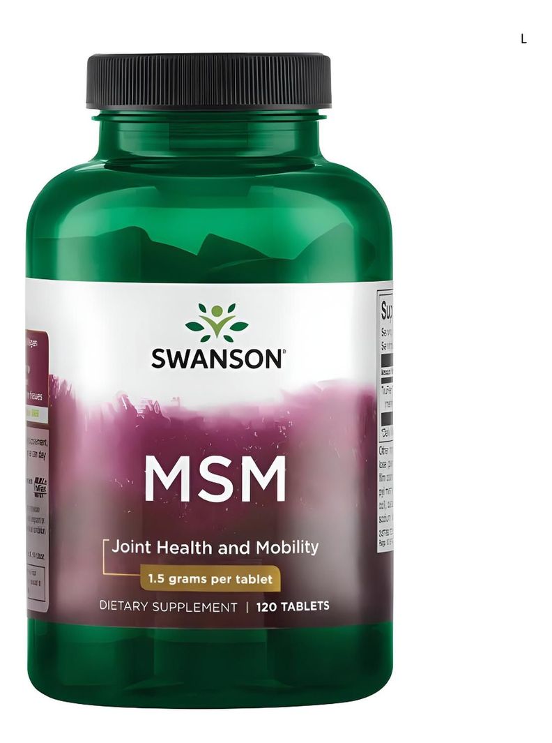 Swanson Ultra MSM 1.5 gramos - 120 Tabletas Verde 38x40