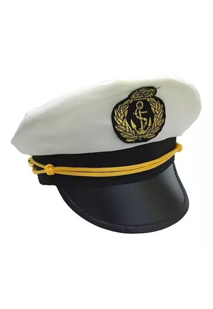 Sombrero Capitán Marino Gorro Naval Fiestas Disfraces-0