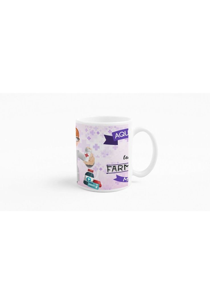 Tazones tazas blancas para Farmaceuta Personalizado-2
