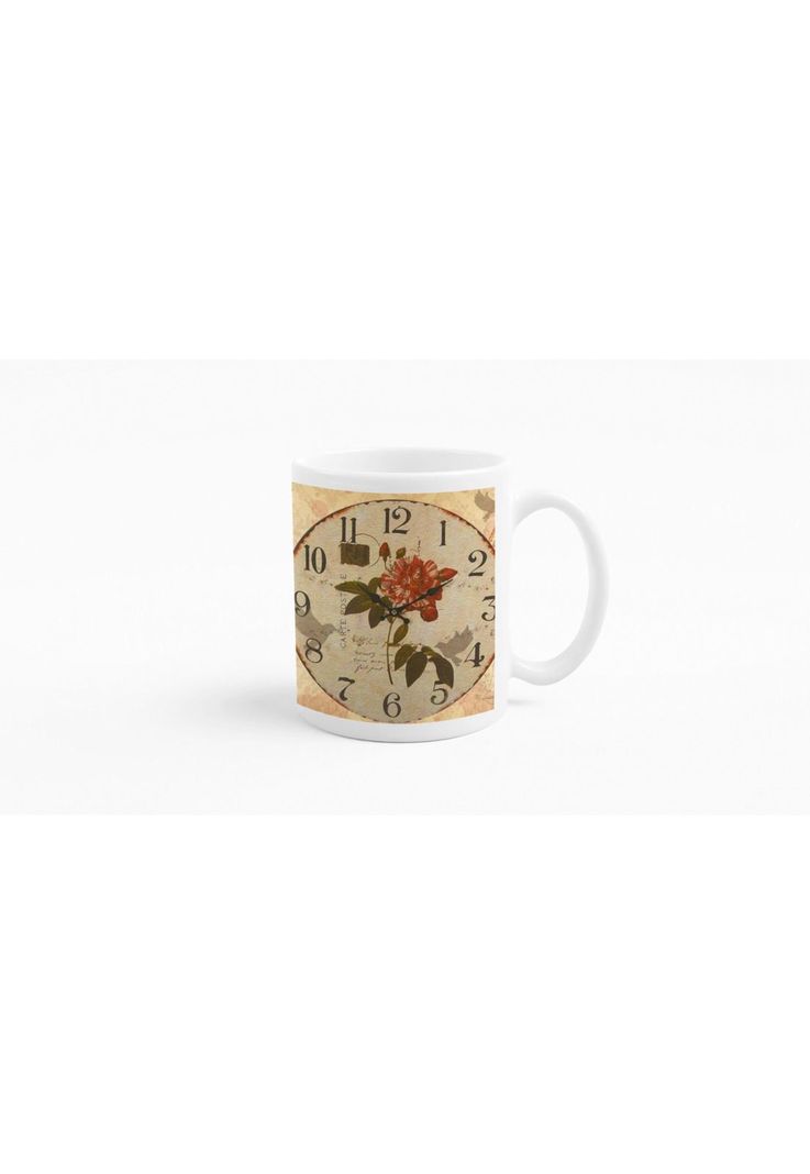 Tazones tazas blancas Carta a Paris Vintage-2