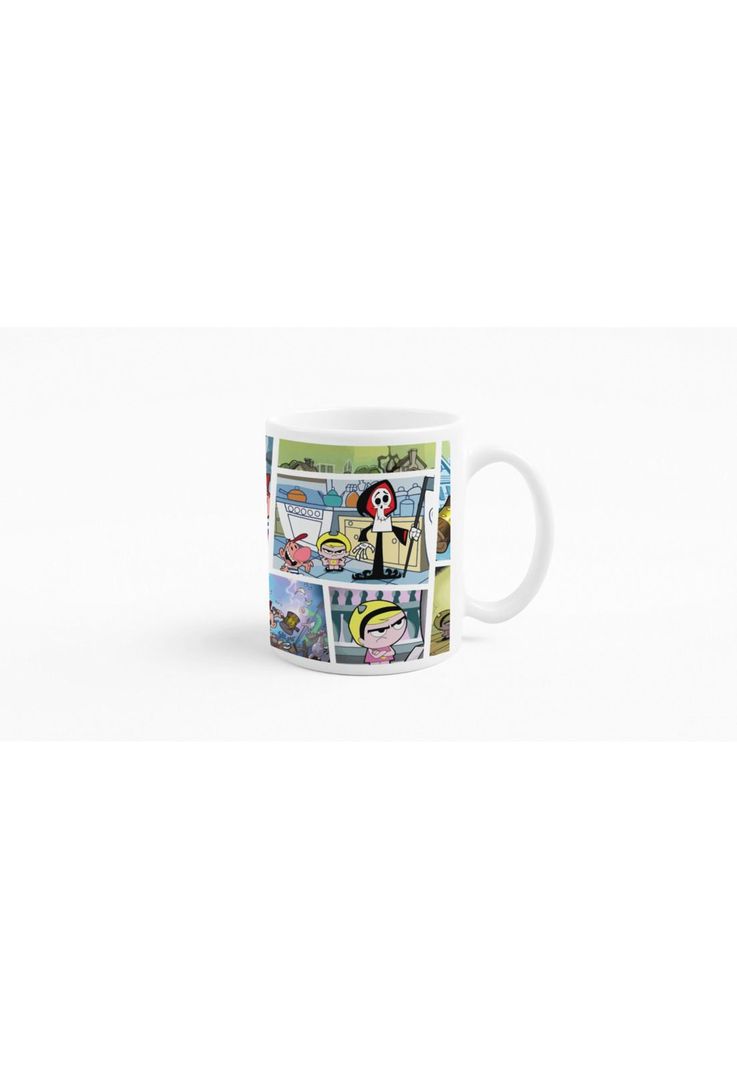 Tazones tazas blancas Cartoon Network Billy y Mandy-2