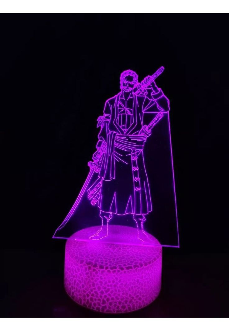 Lampara 3D Zoros - One Piece-3