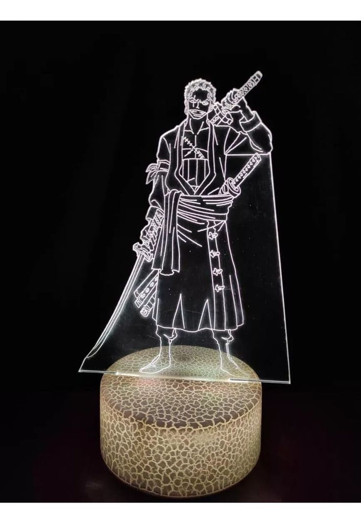 Lampara 3D Zoros - One Piece-4