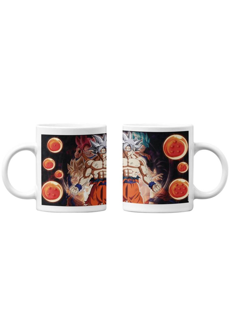 Tazones Tazas Blancas Goku Ultra Instinto Dominado-0