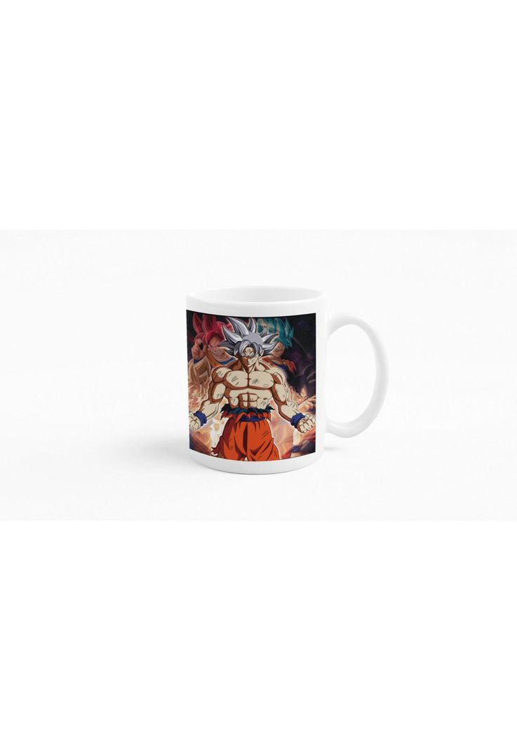 Tazones Tazas Blancas Goku Ultra Instinto Dominado-1