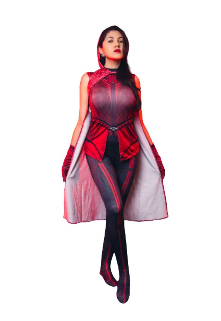 Disfraz Cosplay Bruja Escarlata de Wanda Visión Marvel-0