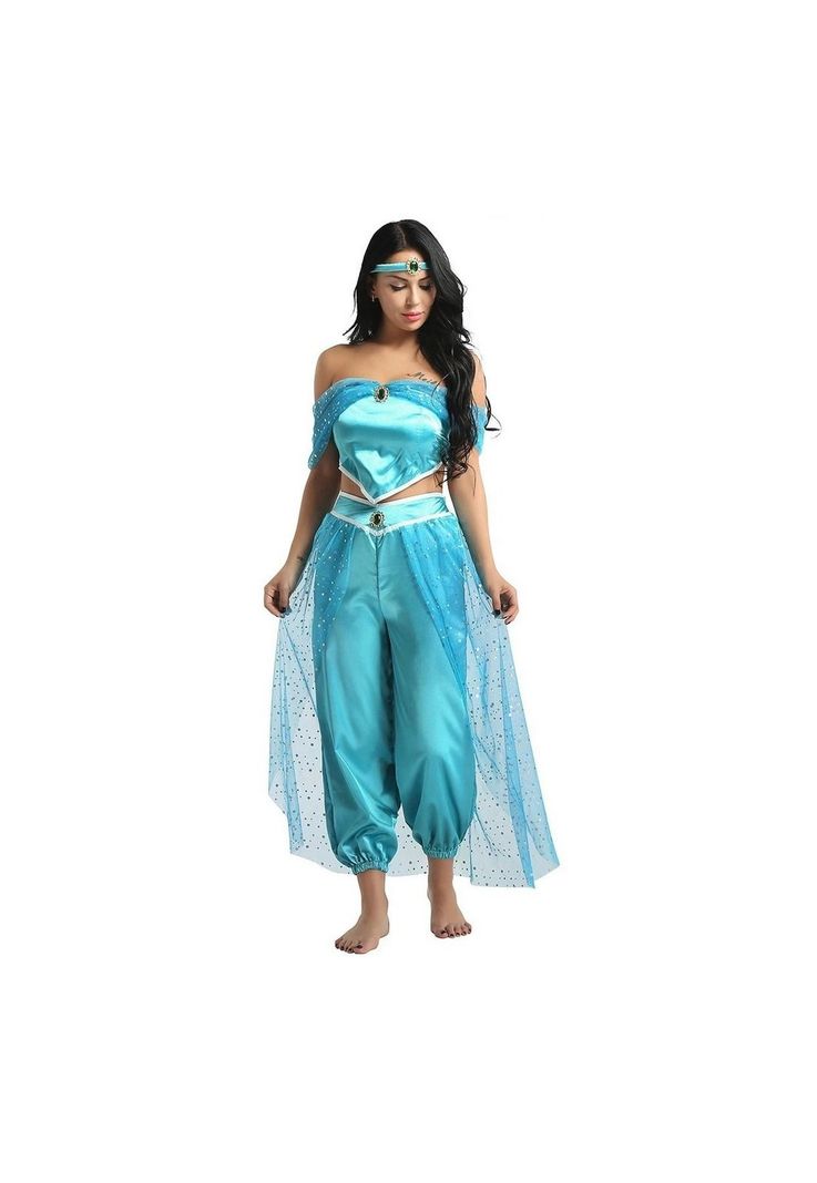 Disfraz Princesa Jasmine Jazmin Aladdín Cosplay-0