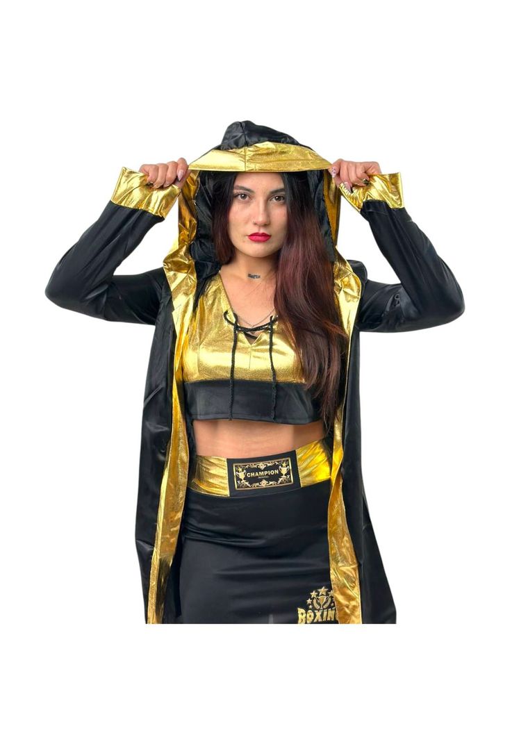 Disfraz Cosplay Boxeadora Profesional Campeona Boxear-1
