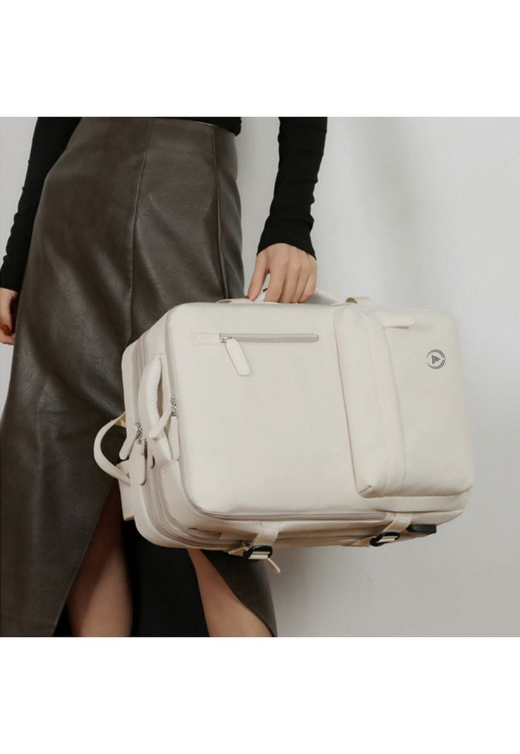 Mochila de viaje expandible 39 L Off white TitanFit-3