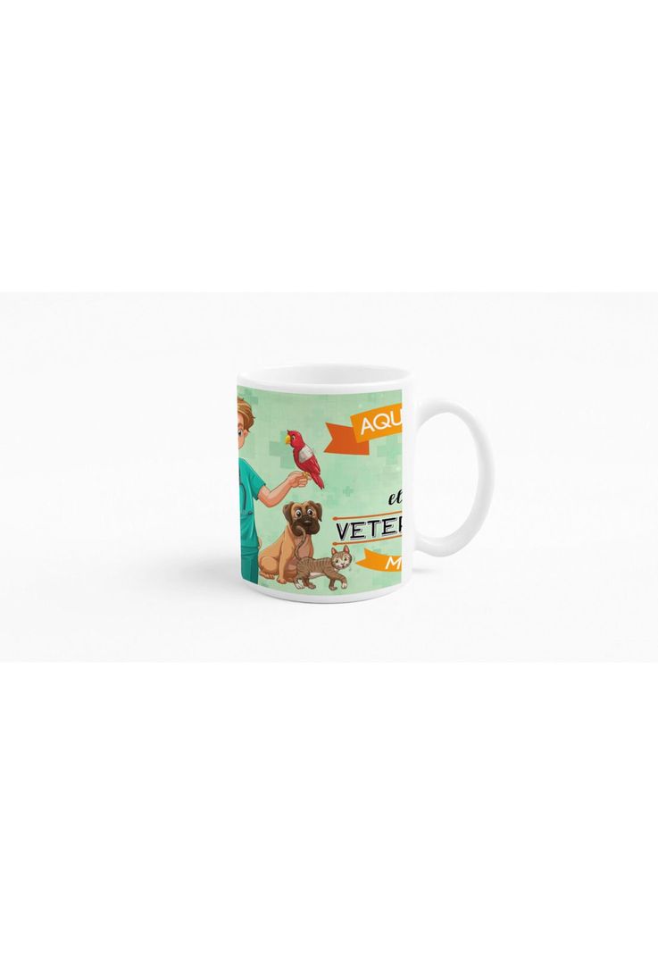 Tazones tazas blancas Para el Veterinario Personalizado-2