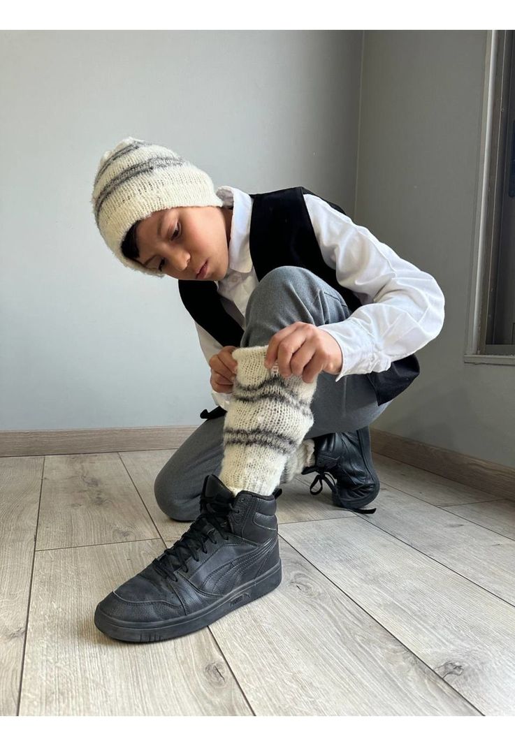 Vestimenta Chilote Para Niño Chaleco Con Gorro Y Calcetin-7