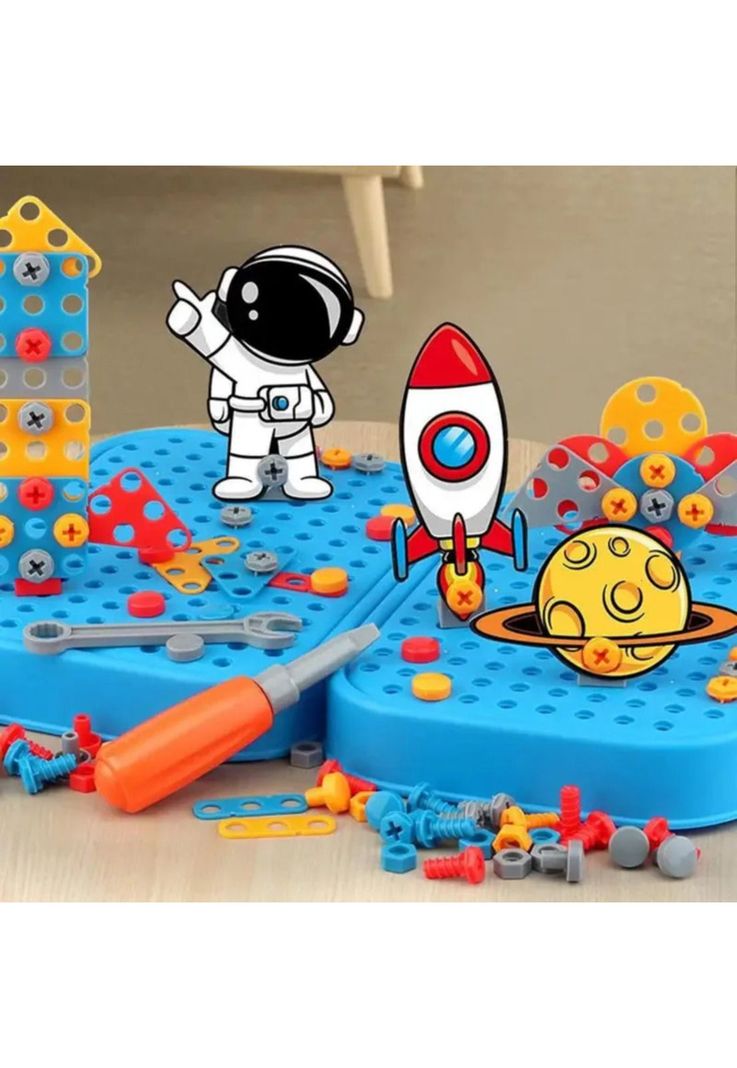 Juguete Herramientas Construccion Montessori 351 piezas-3