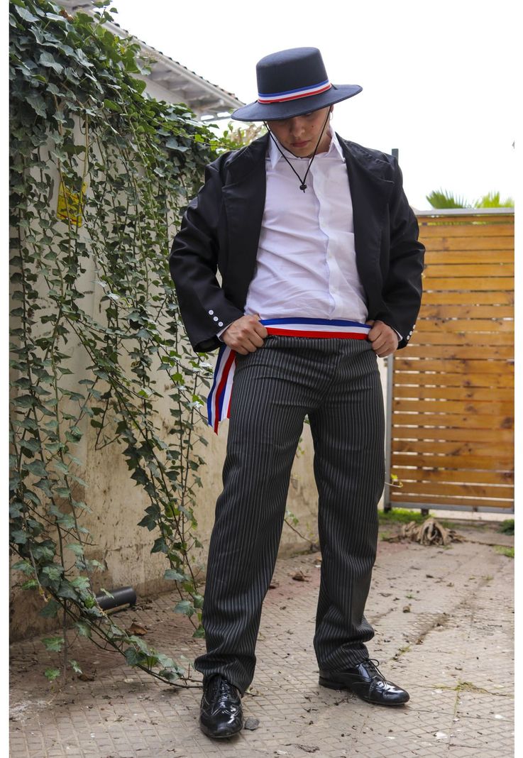 Traje Tipico Vestimenta Huaso Adulto Fiestas Patrias Chile-6